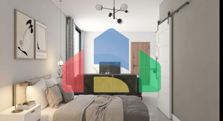 Квартира 1+1 (45 м2 ) с террасой (15 м2 ) в красивом комплексе в Эсентепе