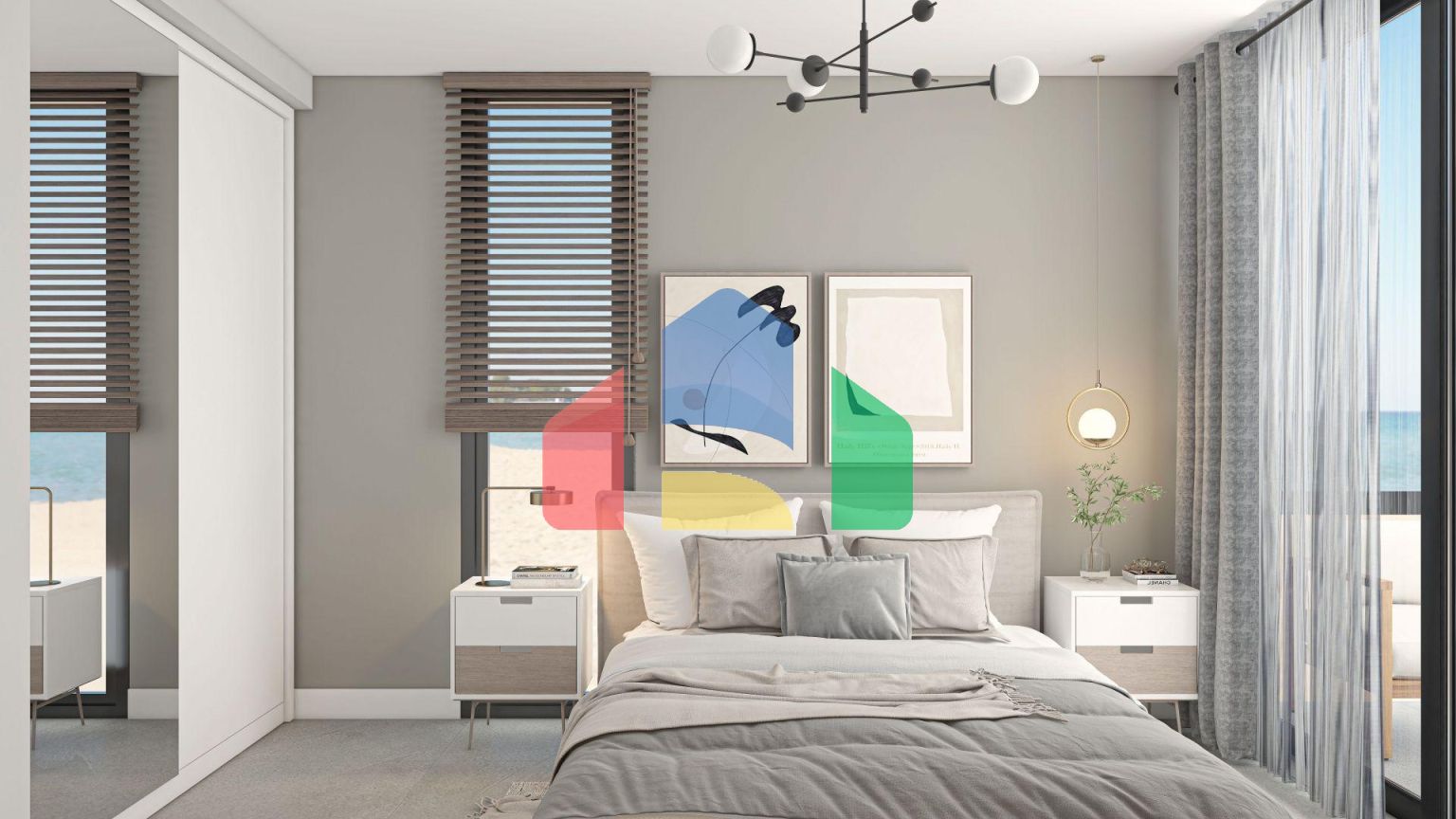 Квартира 2+1 (65 м2 ) с  верхней террасой (37 м2 ) в красивом комплексе в Эсентепе