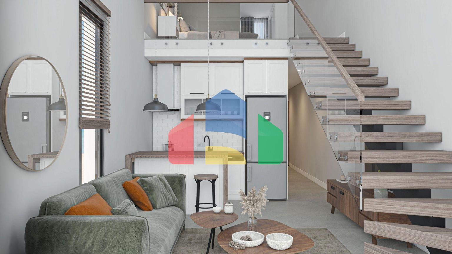 Квартира 2+1 (65 м2 ) с  верхней террасой (37 м2 ) в красивом комплексе в Эсентепе