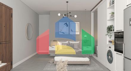 Квартира 2+1 (65 м2 ) с верхней террасой (37 м2 ) в красивом комплексе в Эсентепе Квартира 2+1 (65 м2 ) с верхней террасой (37 м2 ) в красивом комплексе в Эсентепе