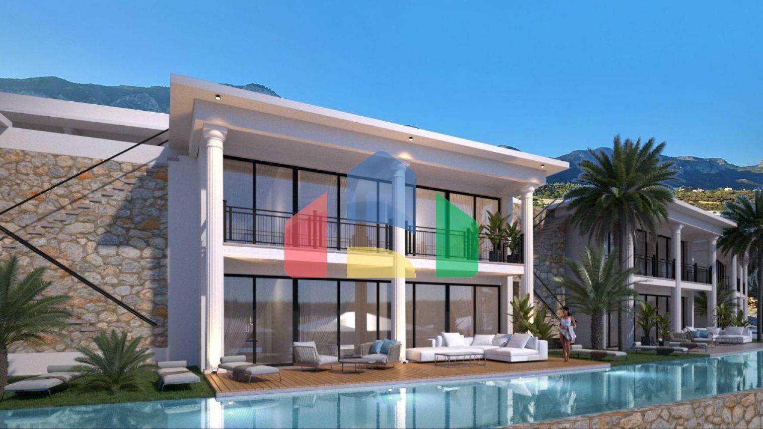 Двухкомнатная квартира с небольшим садом 35 м2 в новом и роскошном комплексе у моря