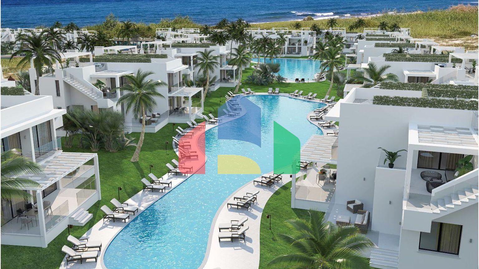 Трехкомнатная квартира 80 м2  с садом в новом роскошном комплексе рядом с морем