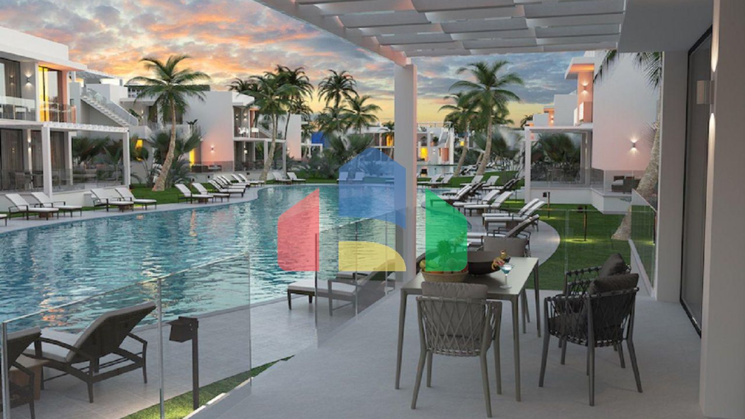 Трехкомнатная квартира Penthouse 90 м2 новом роскошном комплексе рядом с морем