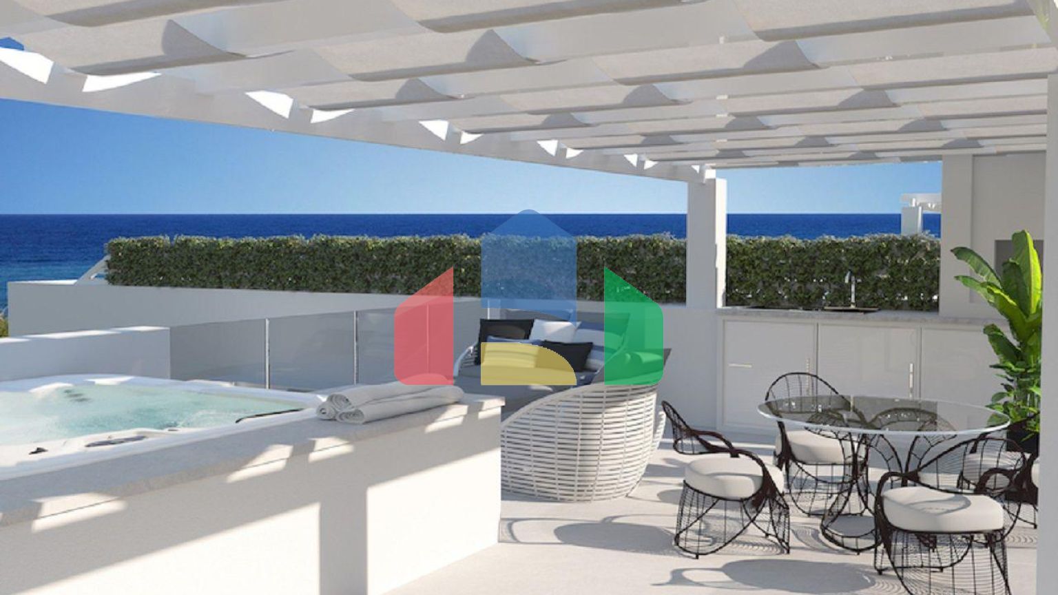 Трехкомнатная квартира Penthouse 90 м2 новом роскошном комплексе рядом с морем