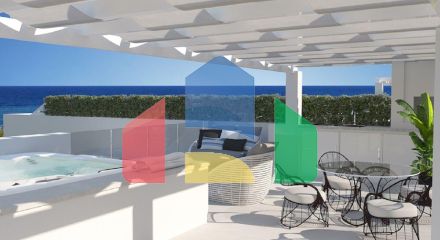 Трехкомнатная квартира Penthouse 90 м2 новом роскошном комплексе рядом с морем