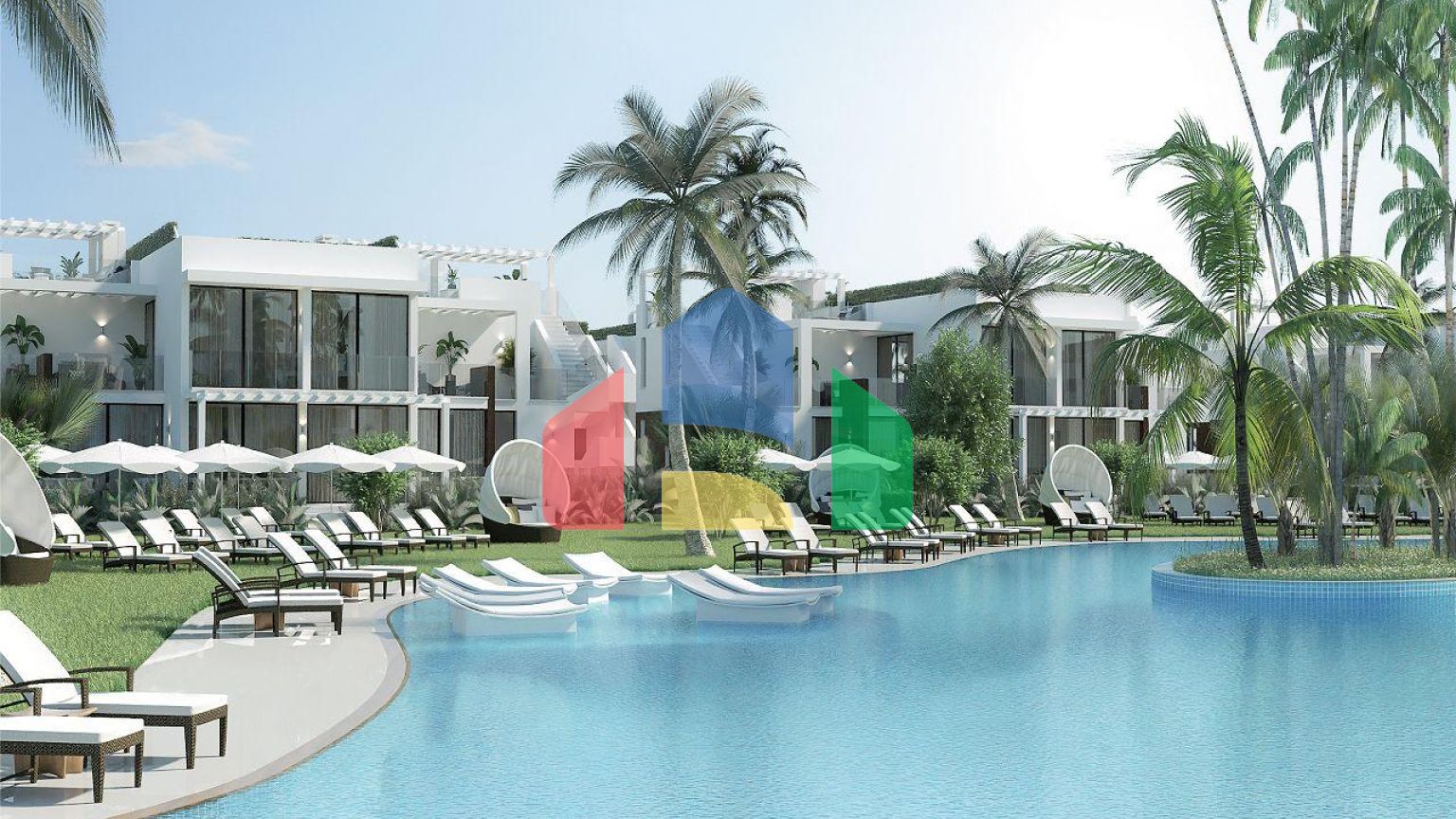 Трехкомнатная квартира Penthouse 90 м2 новом роскошном комплексе рядом с морем