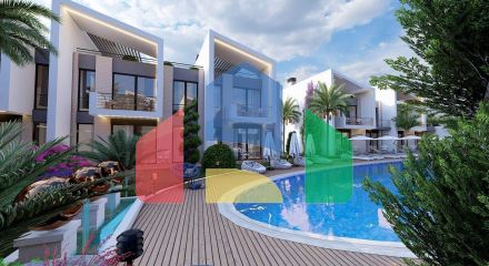 2-room apartment 52 m2 300 meters from the sea in a beautiful complex in Lapta