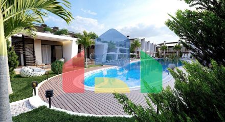 2-room apartment 52 m2 300 meters from the sea in a beautiful complex in Lapta