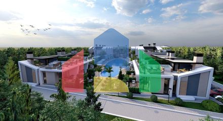 2-комнатные апартаменты 52 м2 в 300 метрах от моря в красивом комплексе в Лапте