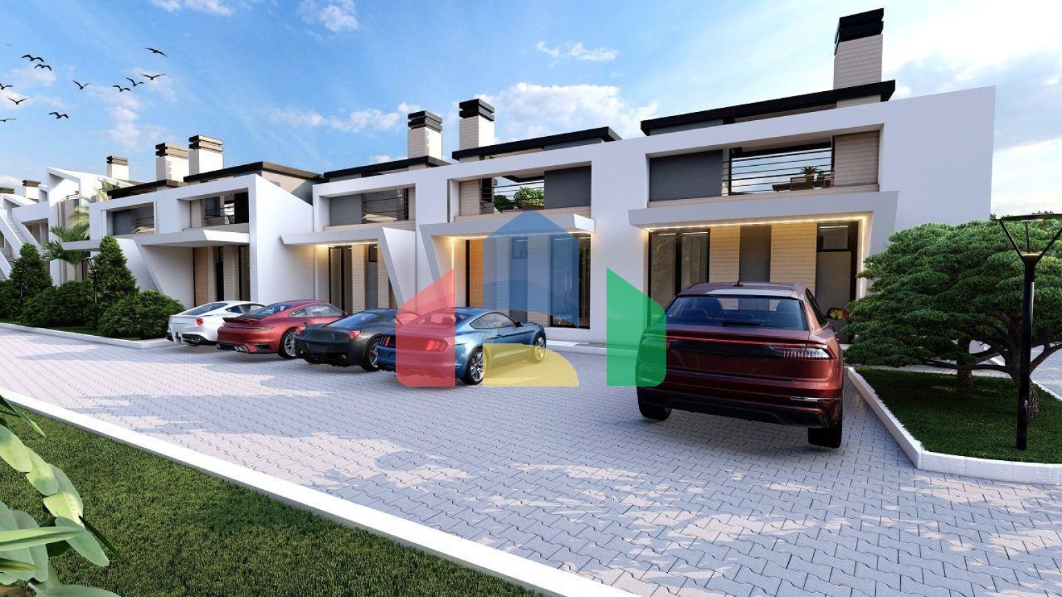 2-комнатные апартаменты 52 м2 в 300 метрах от моря в красивом комплексе в Лапте