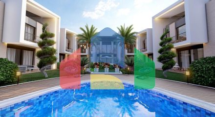 Трехкомнатная квартира 67 м2 в 300 метрах от моря в красивом комплексе в Лапте