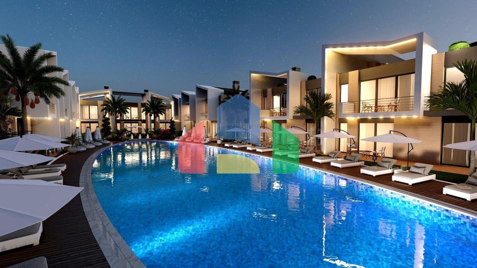 Трехкомнатная квартира 67 м2 в 300 метрах от моря в красивом комплексе в Лапте