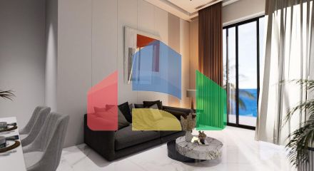 Квартира 1+1 (53 м2) с палисадником  в новом и  роскошном комплексе в Эсентепе