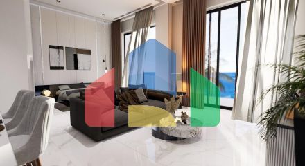 Квартира 1+1 (53 м2) с палисадником  в новом и  роскошном комплексе в Эсентепе