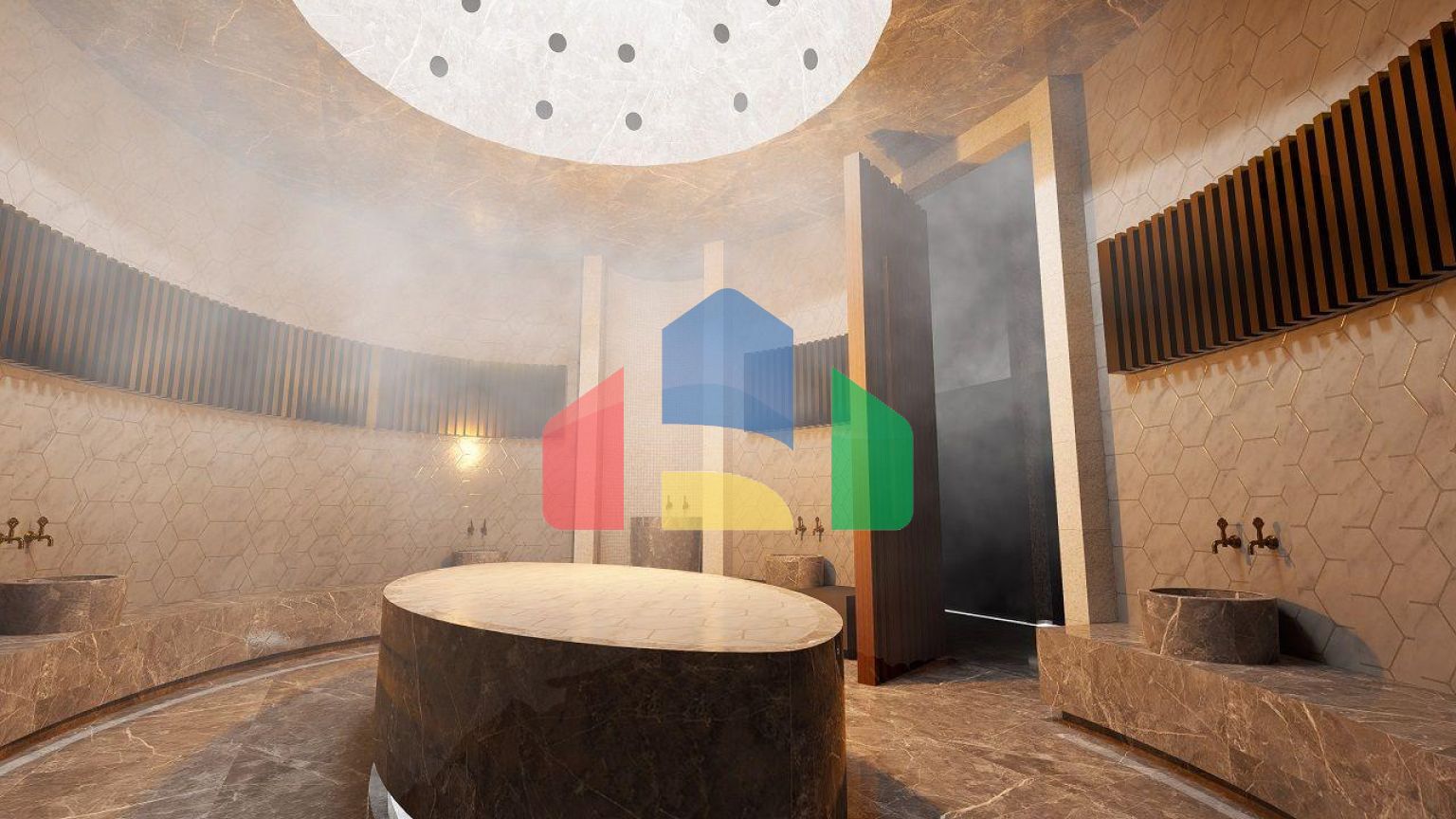 Квартира 1+1 (53 м2) с палисадником  в новом и  роскошном комплексе в Эсентепе