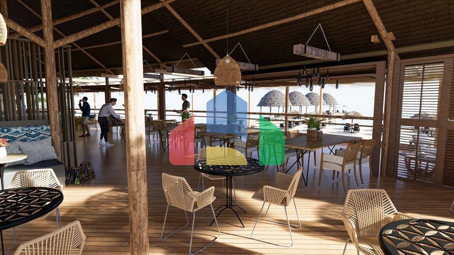 Квартира 1+1 (53 м2) с палисадником  в новом и  роскошном комплексе в Эсентепе