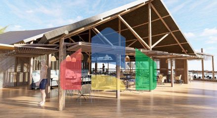 Квартира 1+1 (53 м2) с палисадником  в новом и  роскошном комплексе в Эсентепе