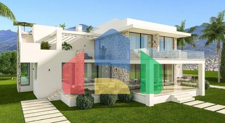Three-room apartment of 89 m2 with a front garden in a new and luxurious complex in Esentepe