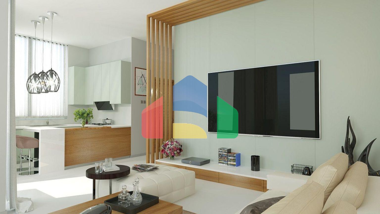 Трехкомнатная квартира 89 м2 с палисадником  в новом и  роскошном комплексе в Эсентепе