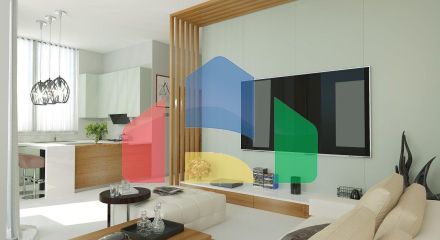 Трехкомнатная квартира 89 м2 с палисадником  в новом и  роскошном комплексе в Эсентепе