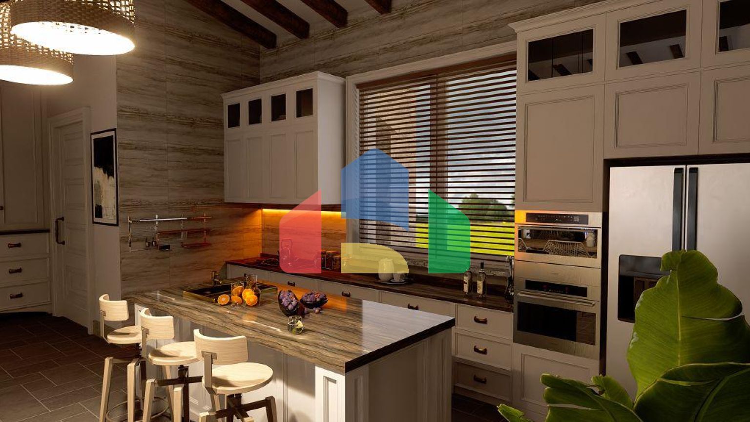 Бунгало 3+1 (187 м2) с бассейном в новом комплексе в Эсентепе