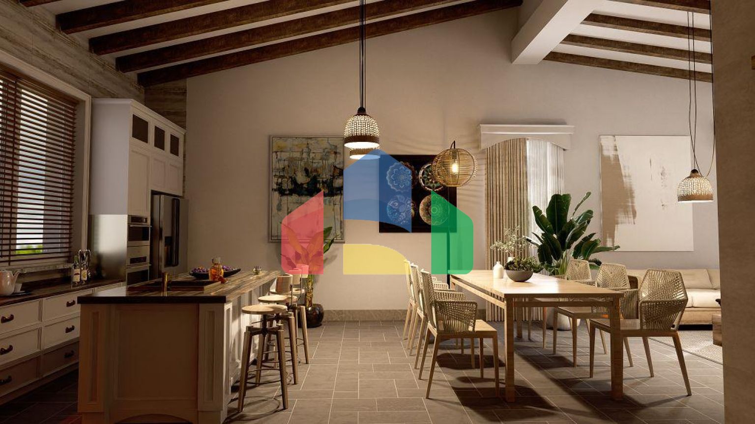 Бунгало 3+1 (187 м2) с бассейном в новом комплексе в Эсентепе