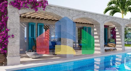 Бунгало 3+1 (187 м2) с бассейном в новом комплексе в Эсентепе