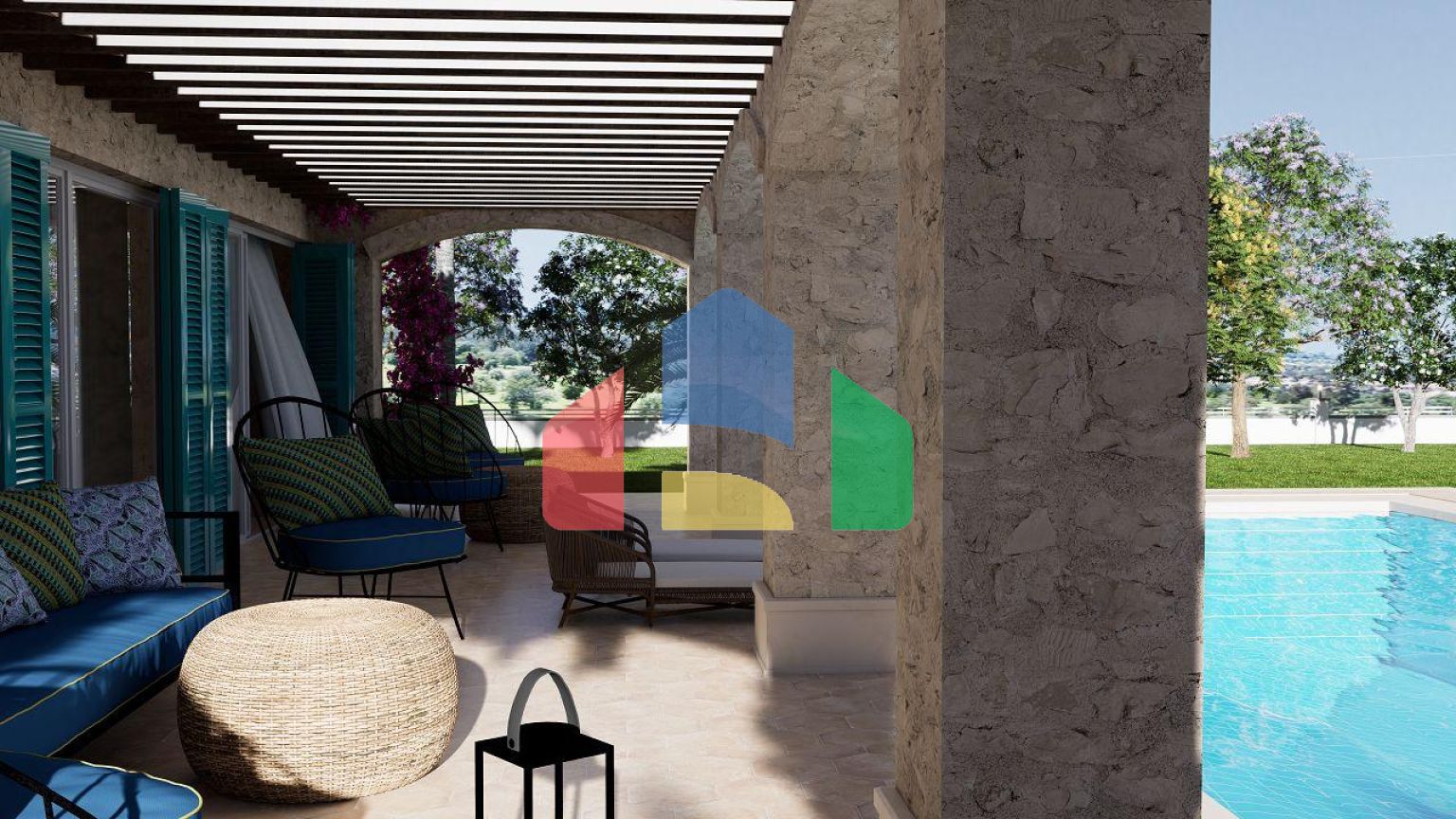 Бунгало 3+1 (187 м2) с бассейном в новом комплексе в Эсентепе