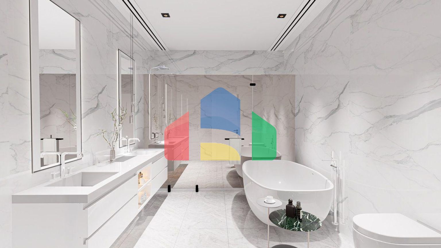 Вилла 4+1( 382  м2) с бассейном на берегу моря в Эсентепе