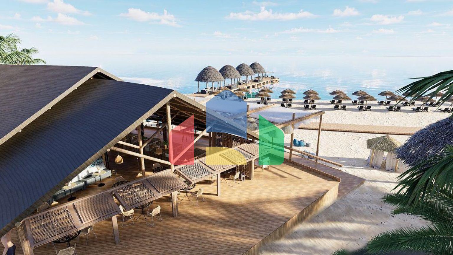 Вилла 4+1( 382  м2) с бассейном на берегу моря в Эсентепе