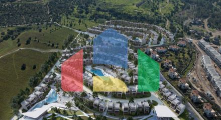 Студия 82 м2 Penthouse с большой террасой в новом и современном комплексе в Эсентепе