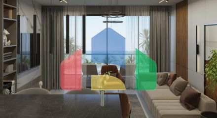 Студия 82 м2 Penthouse с большой террасой в новом и современном комплексе в Эсентепе