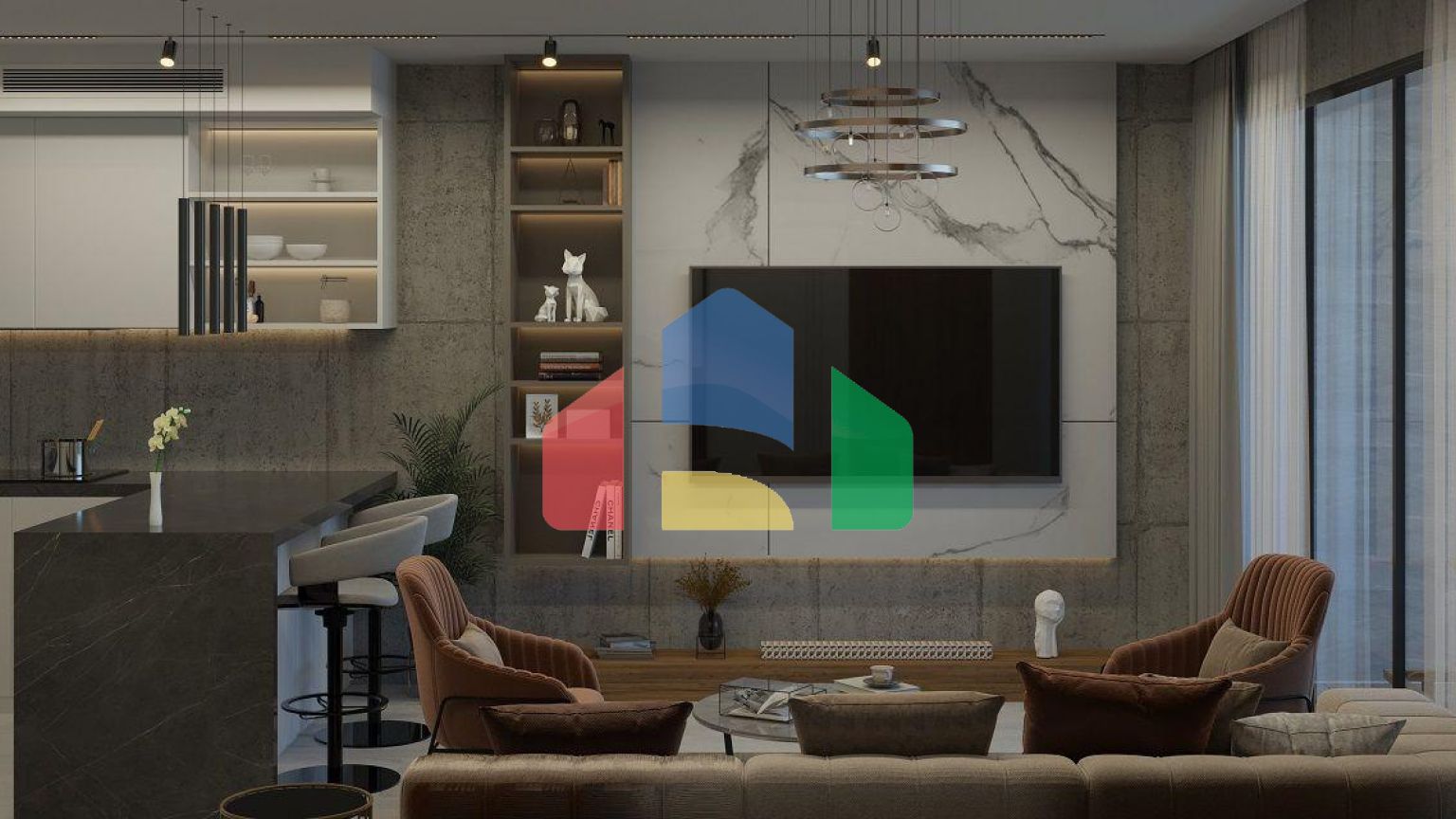 Квартира 1+1 Loft 100 м2 с  в новом и современном комплексе в Эсентепе