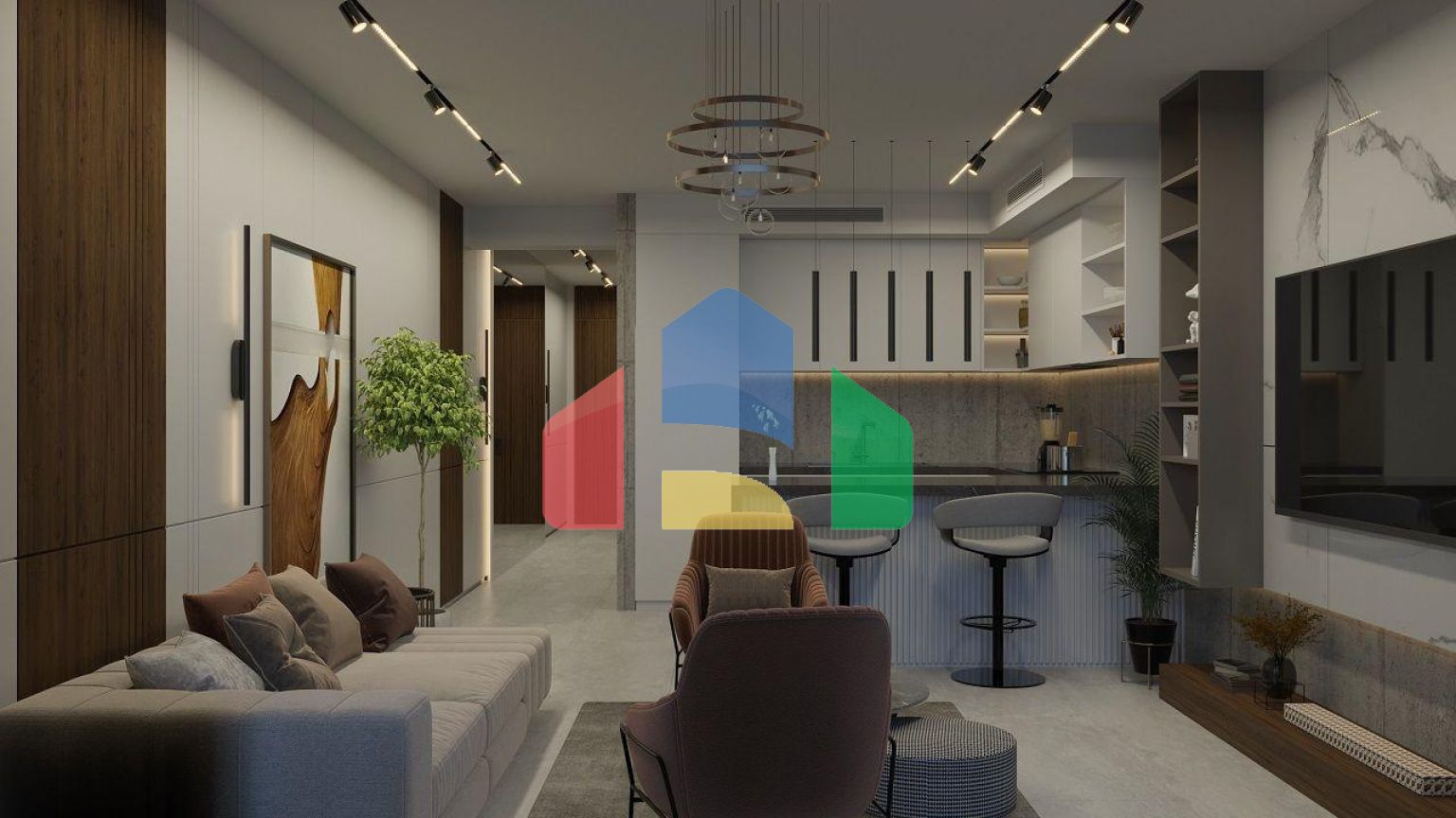 Квартира 1+1 Loft 100 м2 с  в новом и современном комплексе в Эсентепе