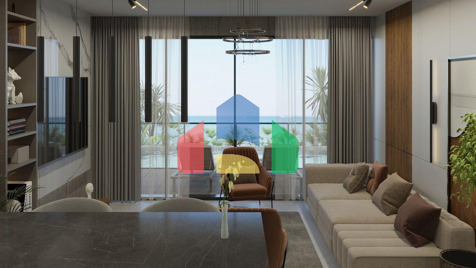 Квартира 1+1 Penthouse 112 м2 с  в новом и современном комплексе в Эсентепе