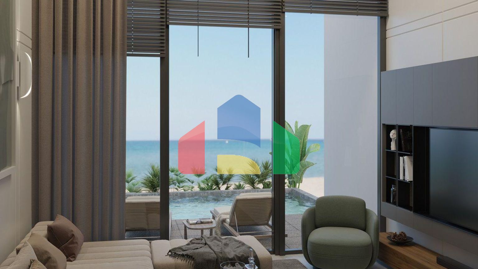 3-комнатная квартира Loft 92 м2 с  в новом  современном комплексе в Эсентепе