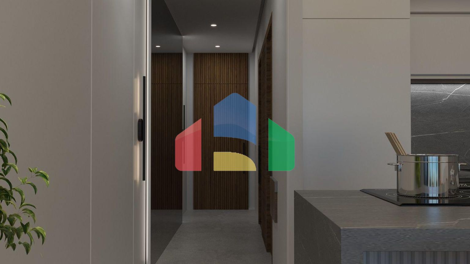 3-комнатная квартира Loft 92 м2 с  в новом  современном комплексе в Эсентепе