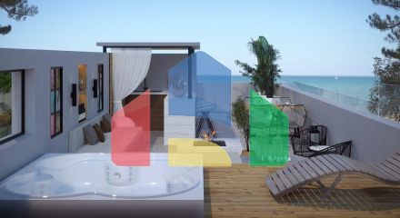 Квартира 2+1 loft - Penthouse 142 м2 c большой террасой на крыше 53 м2 в Эсентепе