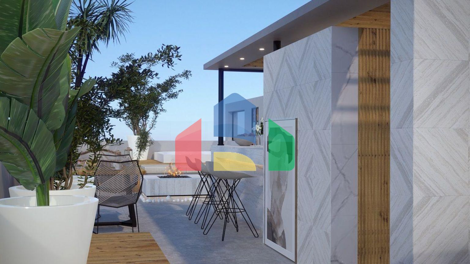 Квартира 2+1 loft - Penthouse 142 м2 c большой террасой на крыше 53 м2 в Эсентепе