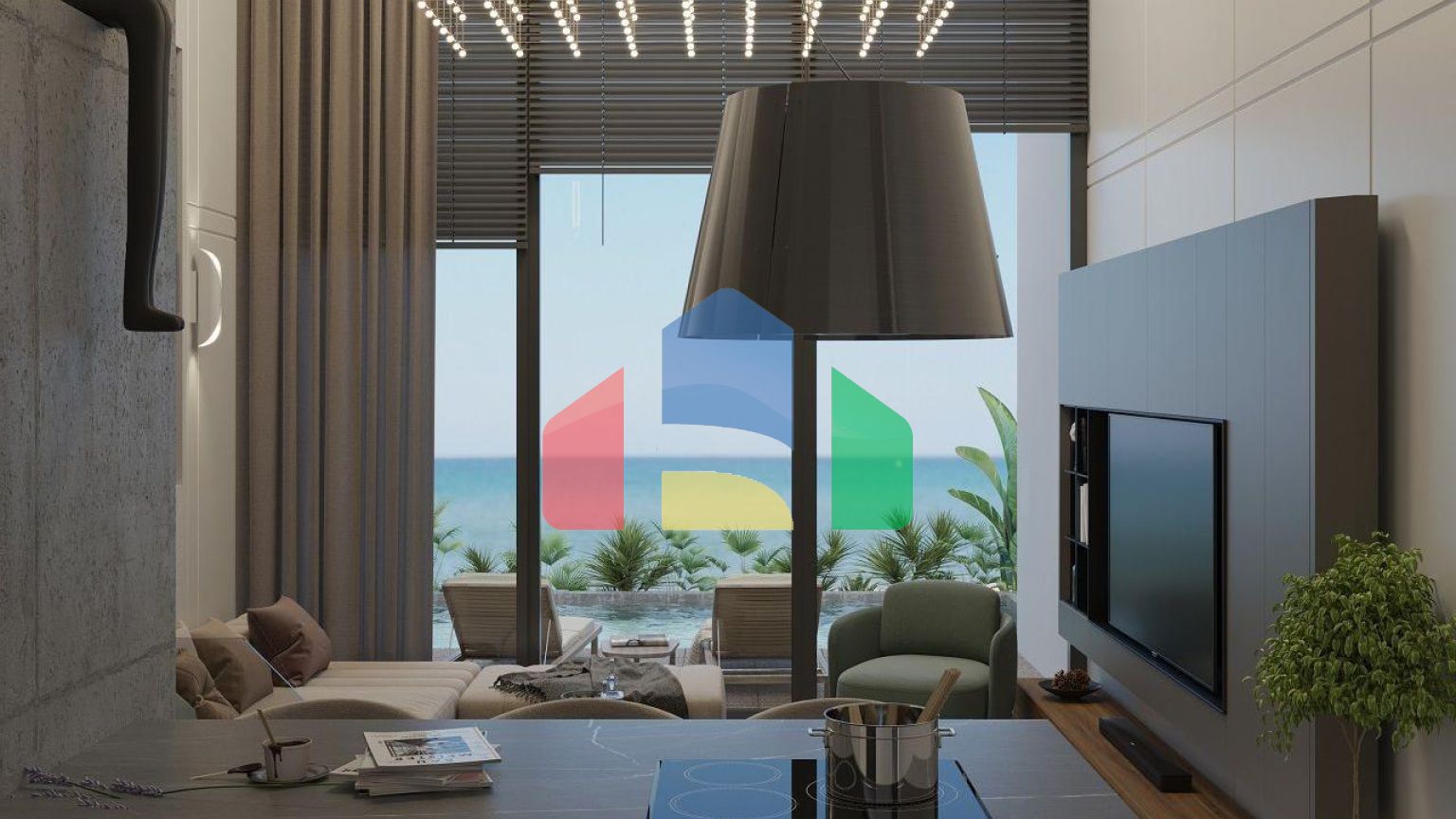 Квартира 2+1 loft - Penthouse 142 м2 c большой террасой на крыше 53 м2 в Эсентепе