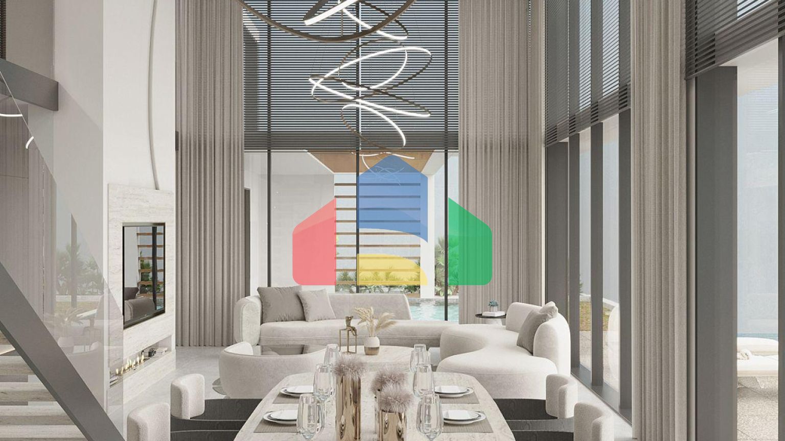 Вилла Luxury 4+1 (273 м2 ) на первой береговой линии в Эсентепе