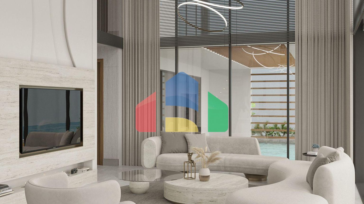 Вилла Luxury 4+1 (273 м2 ) на первой береговой линии в Эсентепе