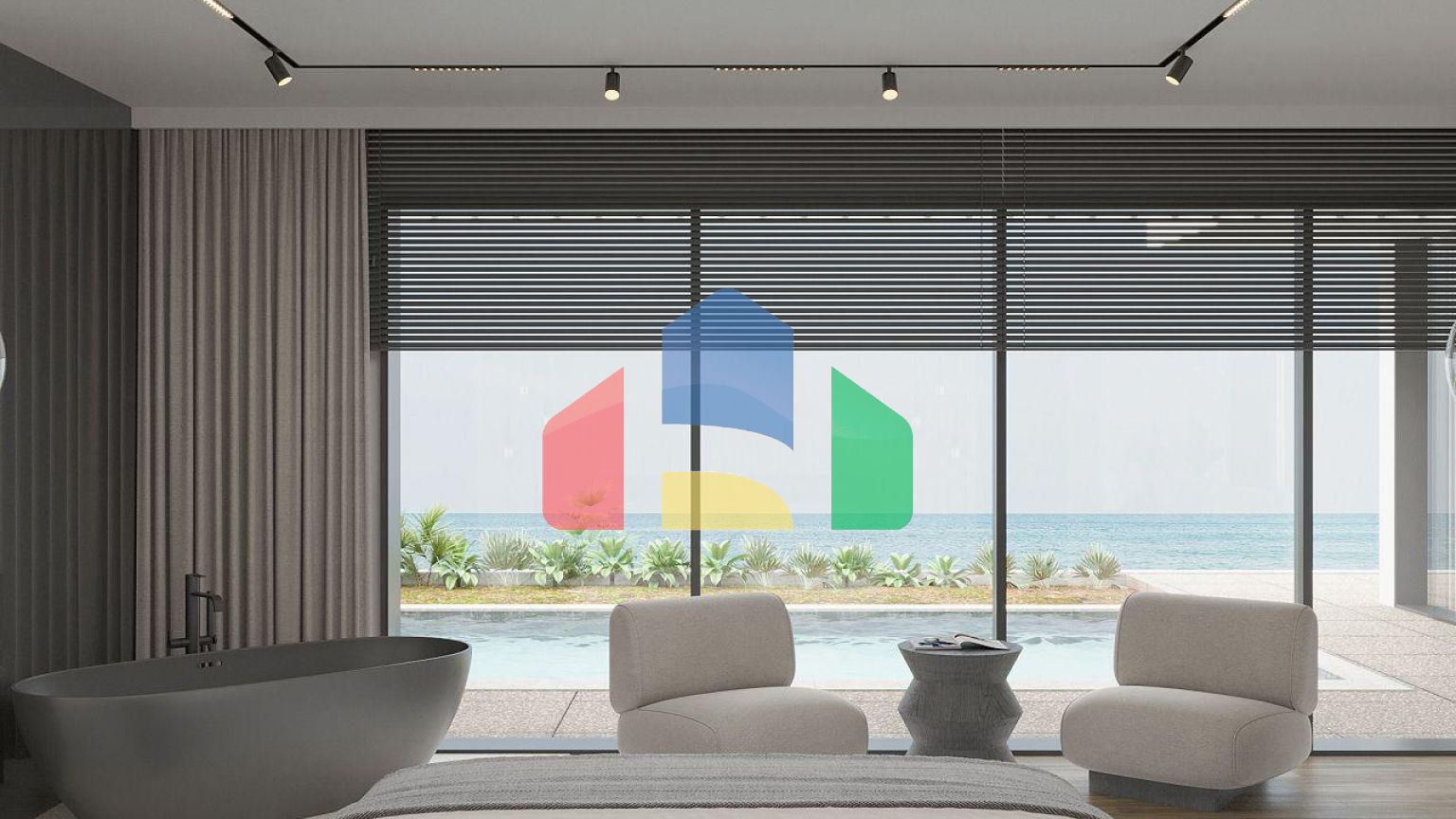 Вилла Luxury 4+1 (273 м2 ) на первой береговой линии в Эсентепе