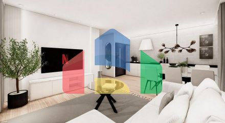Квартира 3+1 (90 м2) в центре Кирении