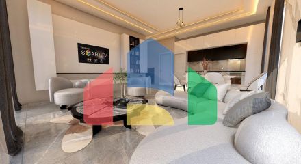 Квартира 2+1 (74 м2) с террасой на крыше в уютном комплексе в Алсанджаке