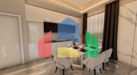Квартира 2+1 (74 м2) с террасой на крыше в уютном комплексе в Алсанджаке