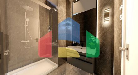 Квартира 2+1 (74 м2) с террасой на крыше в уютном комплексе в Алсанджаке
