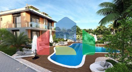 Квартира 2+1 (74 м2) с террасой на крыше в уютном комплексе в Алсанджаке Квартира 2+1 (74 м2) с террасой на крыше в уютном комплексе в Алсанджаке