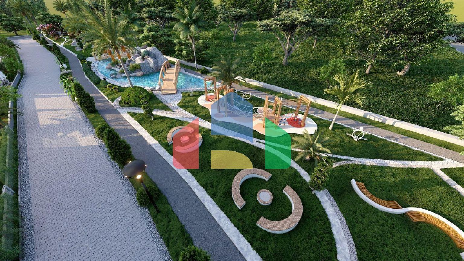 Квартира 2+1 (74 м2) с террасой на крыше в уютном комплексе в Алсанджаке