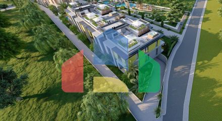 Квартира 2+1 (74 м2) с террасой на крыше в уютном комплексе в Алсанджаке Квартира 2+1 (74 м2) с террасой на крыше в уютном комплексе в Алсанджаке